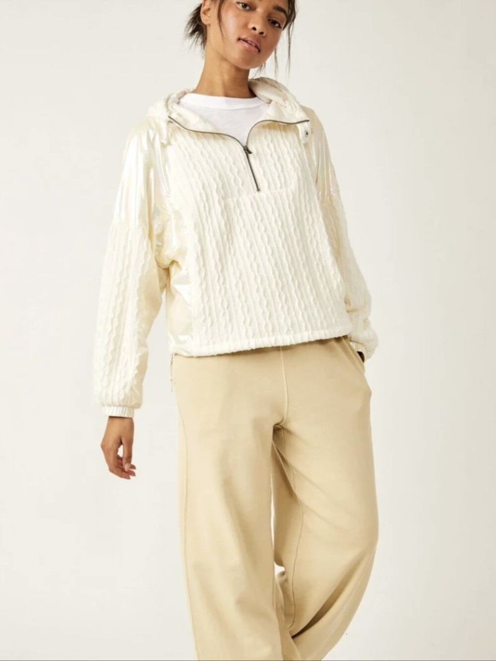 Free People Sweetest Pullover Sz.S Cream